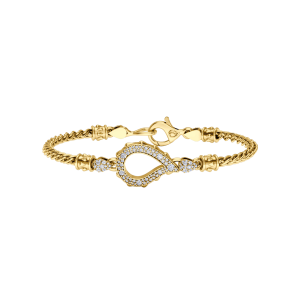 High Pave Grand Chain Bracelet in 18K Yellow Gold