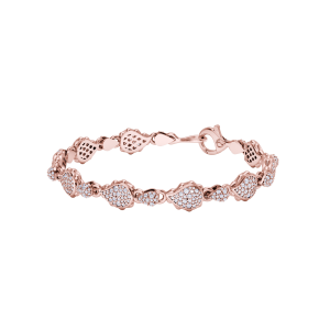 High Pave Classic Bracelet in 18K Rose Gold