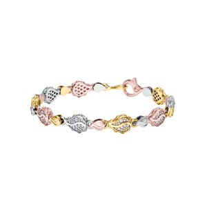 Signature Classic Bracelet in 18K Tricolor Gold