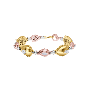 Rain Grand Duo Bracelet in 18K Tricolor Gold