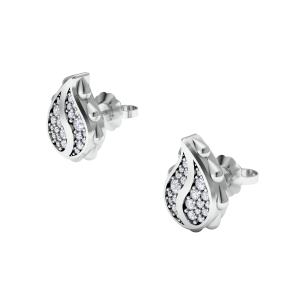 Signature Classic Studs in 18K White Gold