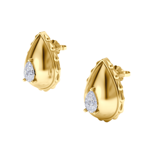 Rain Grand Earrings in 18K Yellow Gold