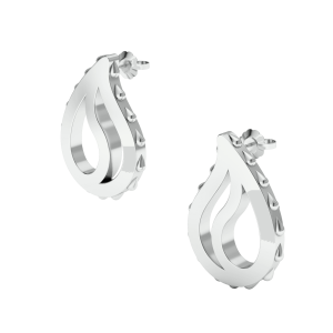 High Pure Royal Earrings in 18K White Gold