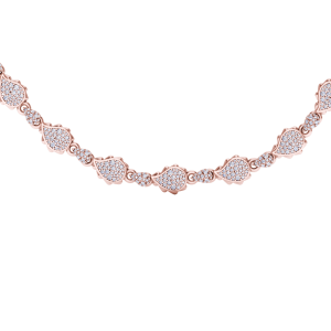 High Pave Classic Necklace in 18K Rose Gold