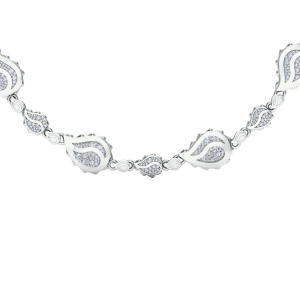 Signature Grand Duo Necklace in 18K White Gold
