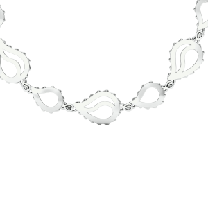High Pure Royal Duo Necklace in 18K White Gold