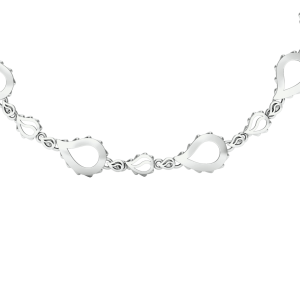 High Pure Grand Duo Necklace in 18K White Gold