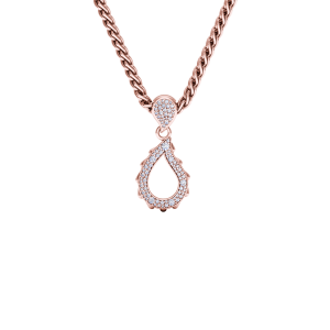 High Pave Grand Pendant in 18K Rose Gold