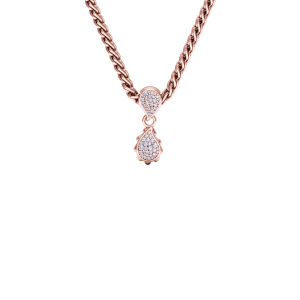 High Pave Classic Pendant in 18K Rose Gold