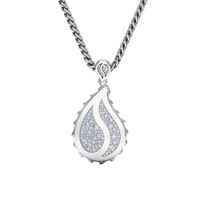 Signature Royal Pendant in 18K White Gold