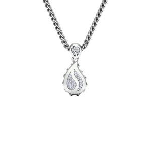 Signature Grand Pendant in 18K White Gold