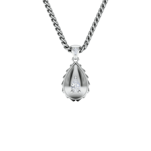 Rain Royal Pendant in 18K White Gold
